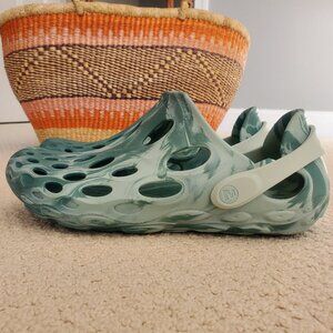 NEW MERRELL Women`s Hydro Moc Water Shoe Slip-on Clogs in Blue - Size 11